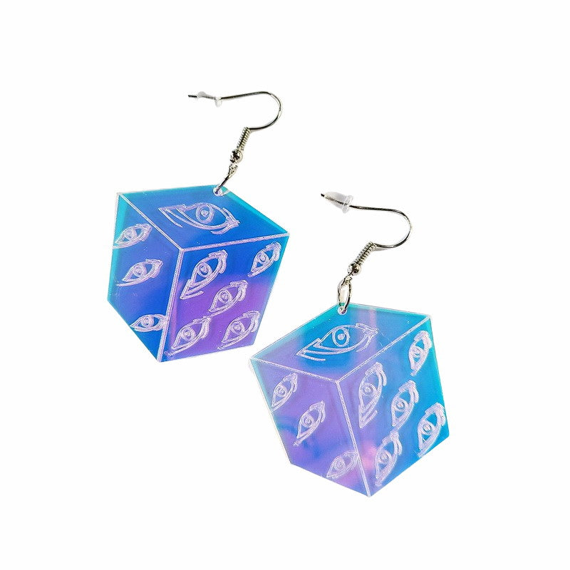 Aretes De Acrílico De Ojos De Colores Arco Iris al por mayor